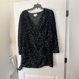 1x black sequin dress impressions reputation Swiftie